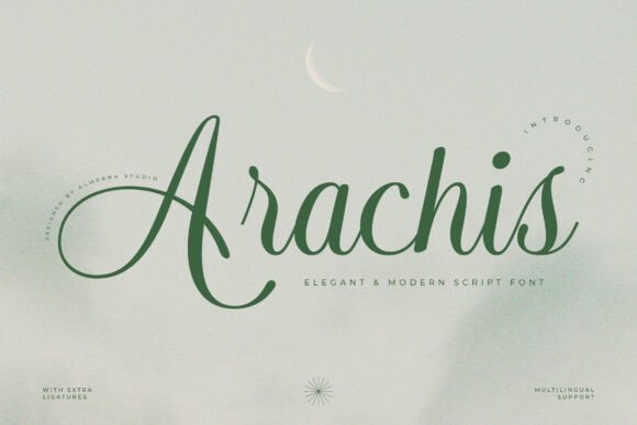 Arachis Font Review: Elegant Script for Luxury Branding