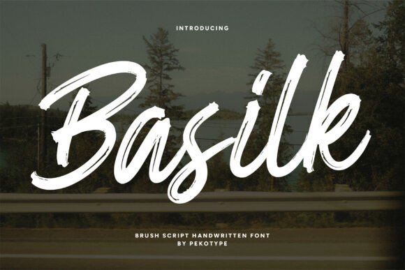 Basilk Font: Raw Brush Script for Handmade Products