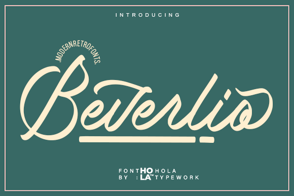 Beverlio Font Review: Retro-Modern Script for Editorial Design