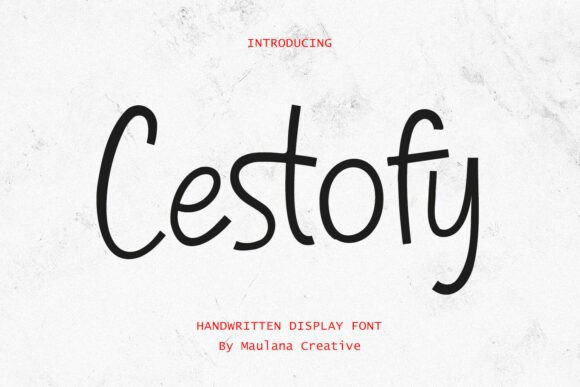 Cestofy Font: Elevate Digital Campaigns with Handwritten Charm