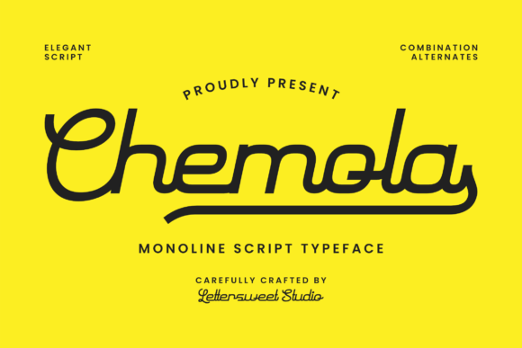 Chemola Font: Elevating Campaign Visuals with Smooth Script