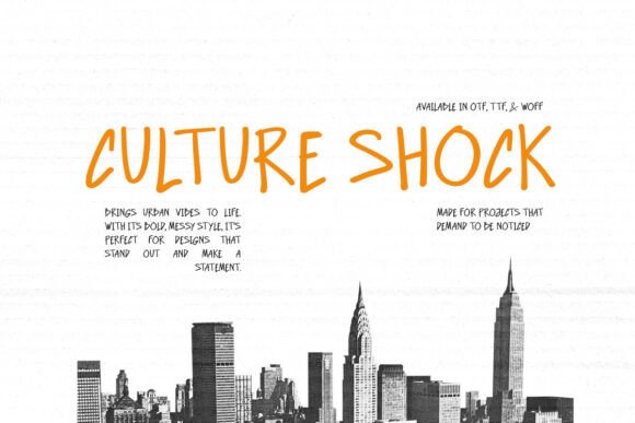 Culture Shock Font: Authentic Handwritten Style for Web Design