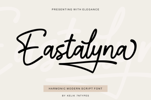 Eastalyna Font: Modern Script Elegance for Editorial Design