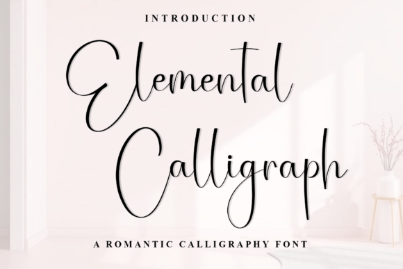 Elemental Calligraph: A Warm Script Font for Editorial Design