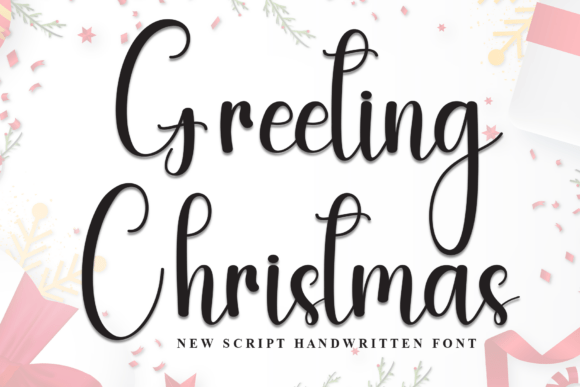 Greeting Christmas Font: Elegant Script for Holiday Crafts