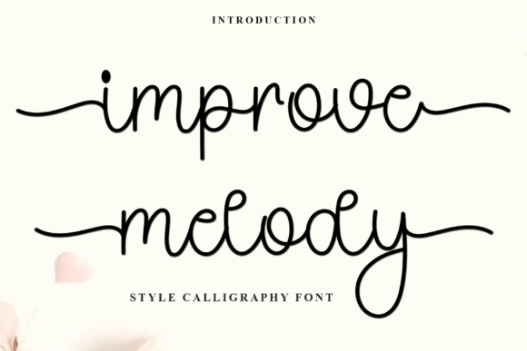 Improve Melody Font: A Festive Typeface for Campaigns