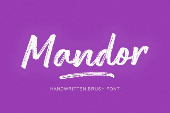 Mandor Brush Font: Bold Handmade Style for Crafters