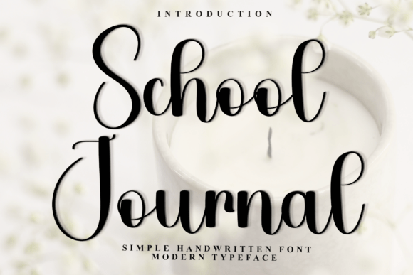 School Journal Font: Adding Festive Charm to Editorial Design