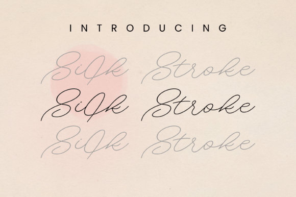Silk Stroke Font: A Refined Script for Editorial Design