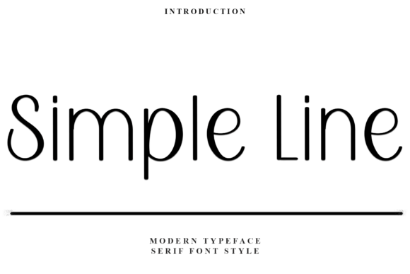Simple Line Font for Festive Editorial Design
