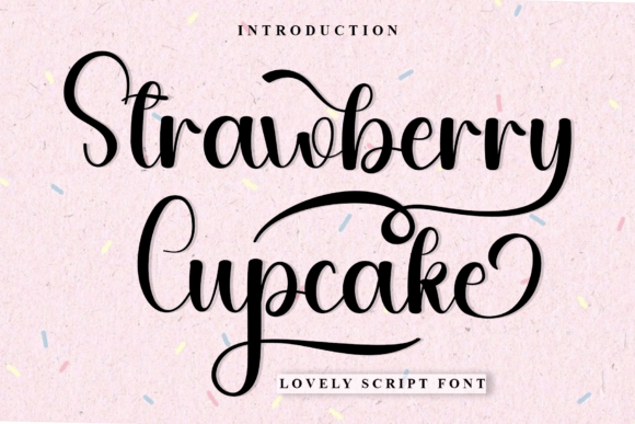 Strawberry Cupcake Font for Sweet Brand Identity