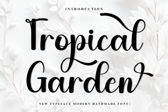 Tropical Garden Font: Festive Typography for Campaigns
